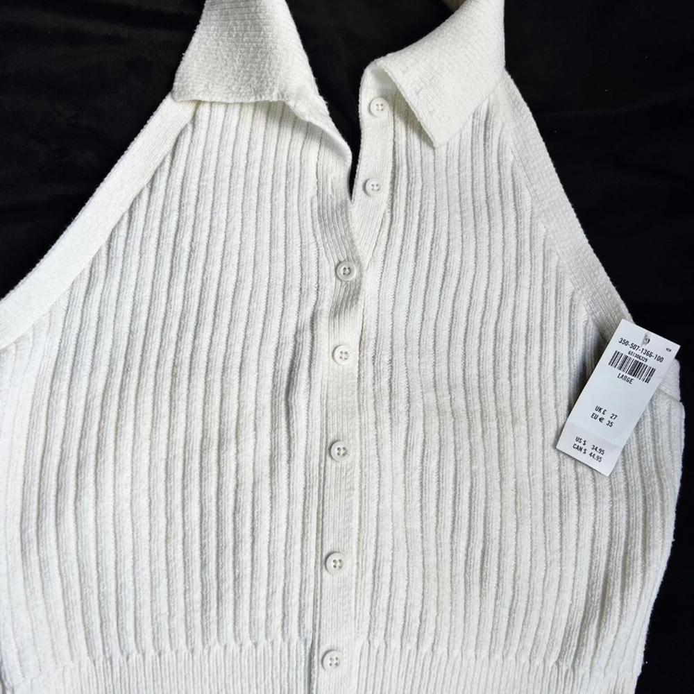 Hollister Knit backless crop NWT